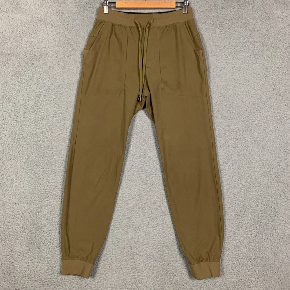Lululemon ABC Jogger Pant Mens Medium M Tan Warpstreme Stretch Athleisure Gym